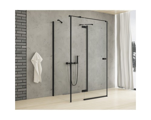 Душевое ограждение NEW TRENDY REFLEXA BLACK R 80x80x200 черный