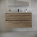 Тумба под раковину SANCOS Libra 890х450х500, c двумя ящиками, дуб чарльстон