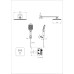 Душевая система с термостатом встраиваемая Wonzon&Woghand, Белый матовый