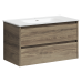 Тумба под раковину SANCOS Libra 890х450х500, c двумя ящиками, дуб чарльстон
