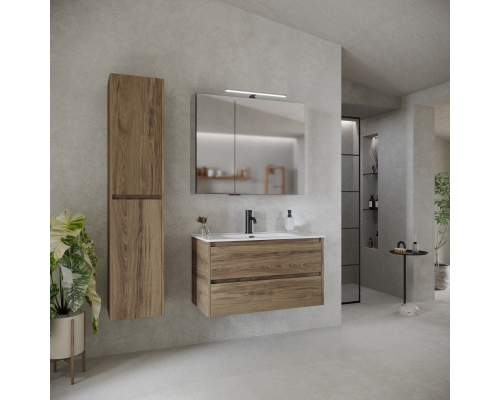 Тумба под раковину SANCOS Libra 890х450х500, c двумя ящиками, дуб чарльстон