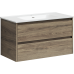 Тумба под раковину SANCOS Libra 890х450х500, c двумя ящиками, дуб чарльстон