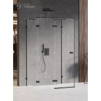 Душевое ограждение NEW TRENDY AVEXA BLACK L 90x70x200 черный