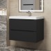 Тумба под раковину 70 см, Uperwood Tanos, черная матовая