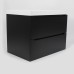 Тумба под раковину 70 см, Uperwood Tanos, черная матовая