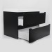 Тумба под раковину 70 см, Uperwood Tanos, черная матовая