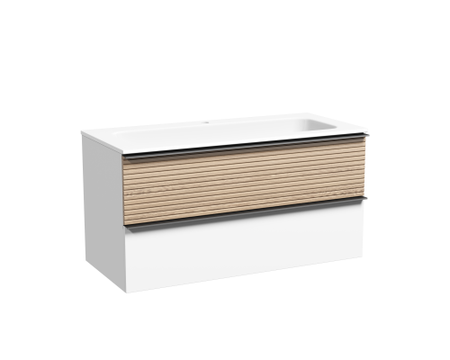 Тумба для раковины SanCos Delta 100 DL100W Дуб белый