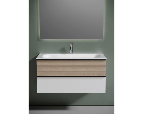 Тумба для раковины SanCos Delta 100 DL100W Дуб белый