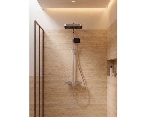 Душевая система с термостатом ALTROBAGNO Эгоиста (Egoista) 030436 Cr