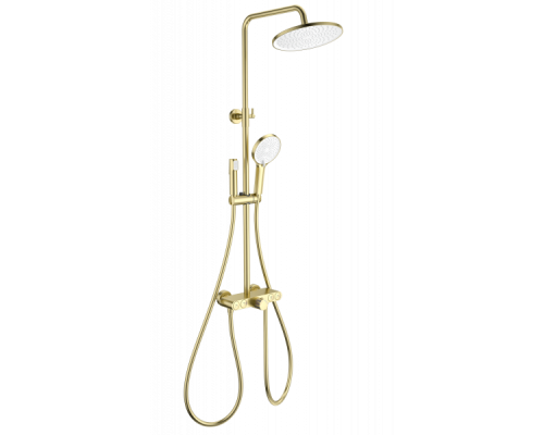 Душевая система с термостатом Wonzon&Woghand, Брашированное золото