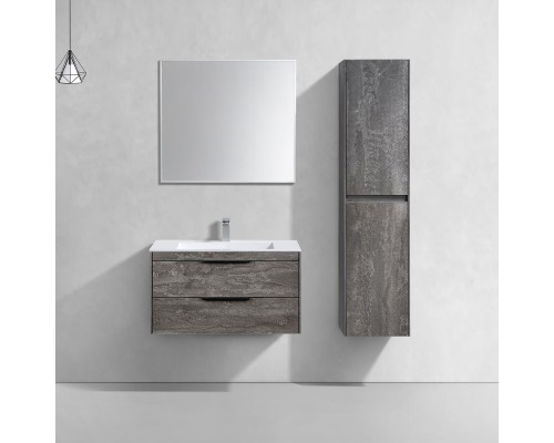 База под раковину Vincea Chiara 2D 800 подвесная 2 выкатных ящика Soft-close G.Stone