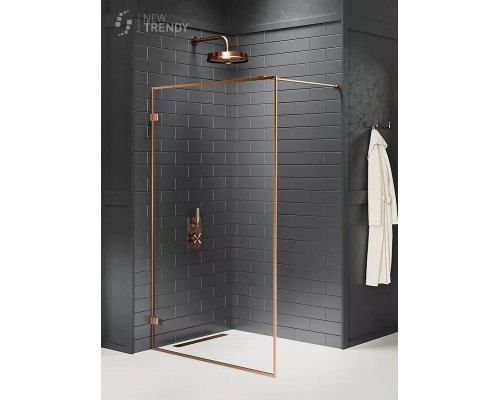 Душевое ограждение NEW TRENDY AVEXA COPPER BRUSHED 140x200 брашированная медь