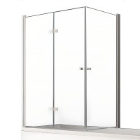 Шторка для ванны NEW TRENDY NEW SOLEO 100x70x140 L хром