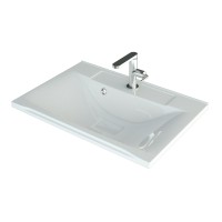 Раковина для ванной Uperwood Elen 70х44х14,5 см, белая глянцевая, с накладкой для слива