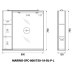Зеркало со шкафом BelBagno MARINO-SPC-800/750-1A-BL-P-L 80 с подсветкой Bianco Lucido