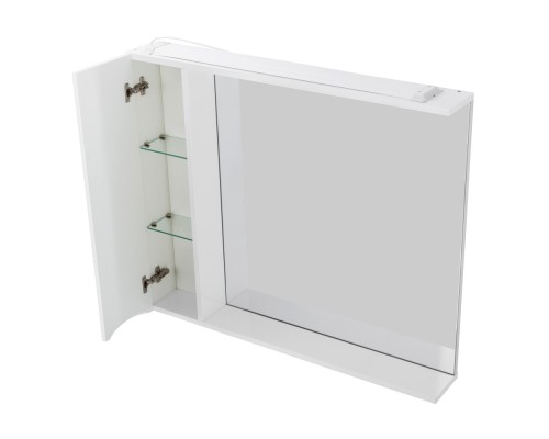 Зеркало со шкафом BelBagno MARINO-SPC-800/750-1A-BL-P-L 80 с подсветкой Bianco Lucido