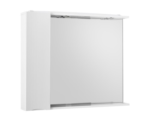 Зеркало со шкафом BelBagno MARINO-SPC-800/750-1A-BL-P-L 80 с подсветкой Bianco Lucido