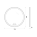 Зеркало BelBagno SPC-RNG-700-LED-TCH-RAD с подсветкой с сенсорным выключателем с bluetooth с термометром с радио