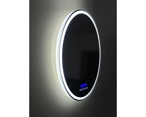 Зеркало BelBagno SPC-RNG-700-LED-TCH-RAD с подсветкой с сенсорным выключателем с bluetooth с термометром с радио