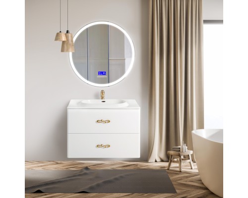 Зеркало BelBagno SPC-RNG-700-LED-TCH-RAD с подсветкой с сенсорным выключателем с bluetooth с термометром с радио