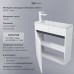 Тумба с раковиной подвесная Uperwood Modul 60х21х62 см, белая/графит