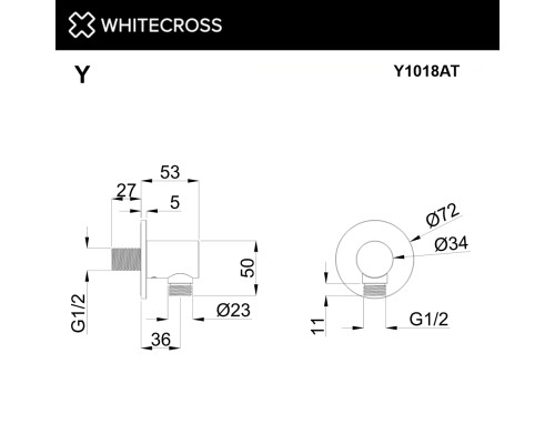 Угловой соединительный элемент Whitecross оружейная сталь