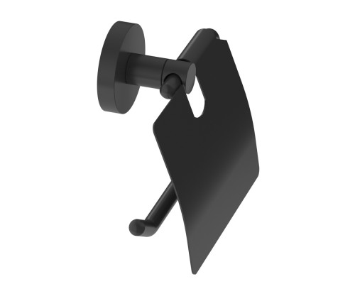 Держатель туалетной бумаги Cezares Relax RELAX-PH-NOP с крышкой Черный матовый