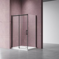 Душевой уголок Vincea Dice VSR-4D8012CLB 1200x800 черный стекло прозрачное