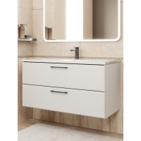 Тумба под раковину Uperwood Foster NEW 100 см, подвесная, белая