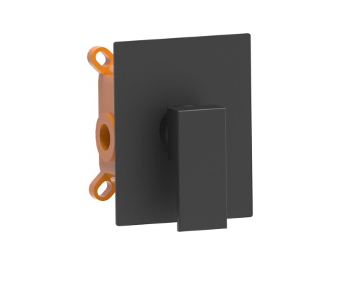 Встраиваемый смеситель для душа AQG Bold, черный матовый