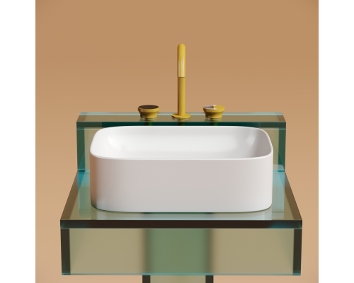 Чаша накладная прямоугольная Ceramica Nova Element 50x38 Белый Матовый