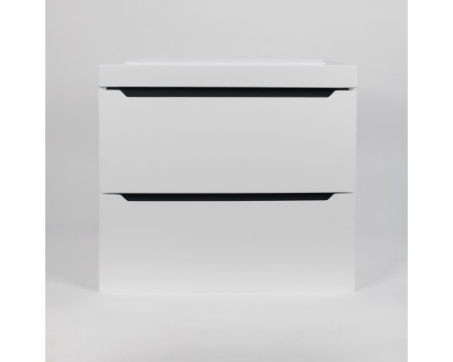 Тумба с раковиной Uperwood Tanos 60 см, белая/графит