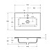 Раковина BelBagno 61 BB600/390ETL Белая