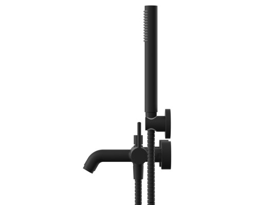 Смеситель для ванны с душевым комплектом WHITECROSS Y Y1231BL черный мат