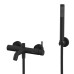 Смеситель для ванны с душевым комплектом WHITECROSS Y Y1231BL черный мат