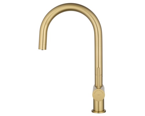 Смеситель для кухни c подключением фильтра Wonzon&Woghand, Браш золото WW-3211-BG