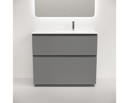 Тумба под раковину Напольная Sancos Folk Floor 99.5 FL100FRES Ergraut soft