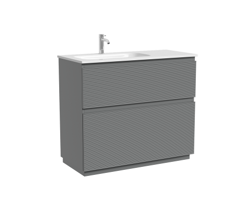 Тумба под раковину Напольная Sancos Folk Floor 99.5 FL100FRES Ergraut soft