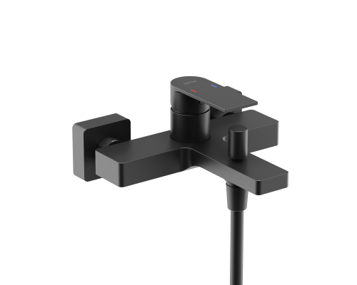 Смеситель для ванны и душа SANCOS Studio, черный матовый, SC9018MB