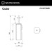 Ершик подвесной WHITECROSS Cubo (брашированный никель)