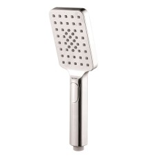 Ручной душ антикальцевый AQG NITE SQ 110х80мм, 2х режимный, хром