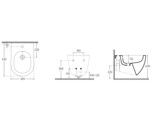 Биде ISVEA Infinity подвесной 365x530x400 слоновая кость матовый 10NF41001SV-2K