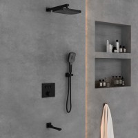 Душевой комплект Vincea VSFW-4311MB встраиваемый 3 режима черный