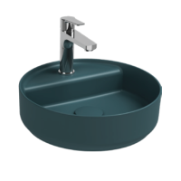 Раковина накладная ISVEA Infinity 42 круглая изумрудный матовый 10NF65042SV-2P