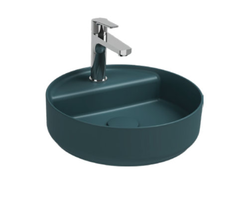 Раковина накладная ISVEA Infinity 42 круглая изумрудный матовый 10NF65042SV-2P