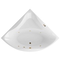 Ванна гидромассажная EXCELLENT Glamour 150x150 SOFT золото