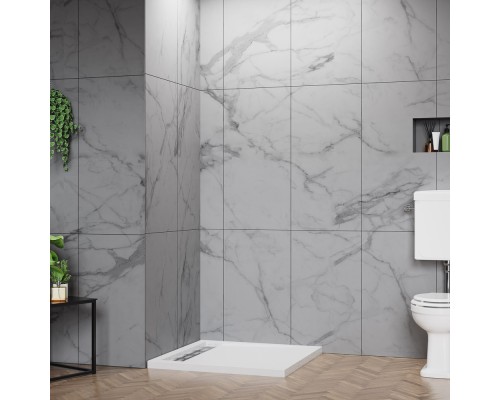 Акриловый поддон для душа BelBagno Due 100x100 TRAY-BB-DUE-A-100-4-W0 Белый