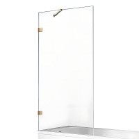 Шторка для ванны NEW TRENDY AVEXA GOLD BRUSHED 50x150 брашированное золото