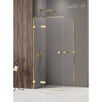 Душевое ограждение NEW TRENDY AVEXA GOLD SHINE L 120x100x200 золото