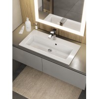 Раковина для ванной 70 см, Uperwood Aurora, белая глянцевая